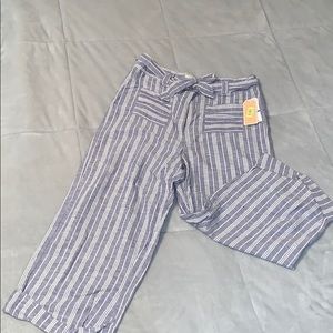 Copper key flare striped pants